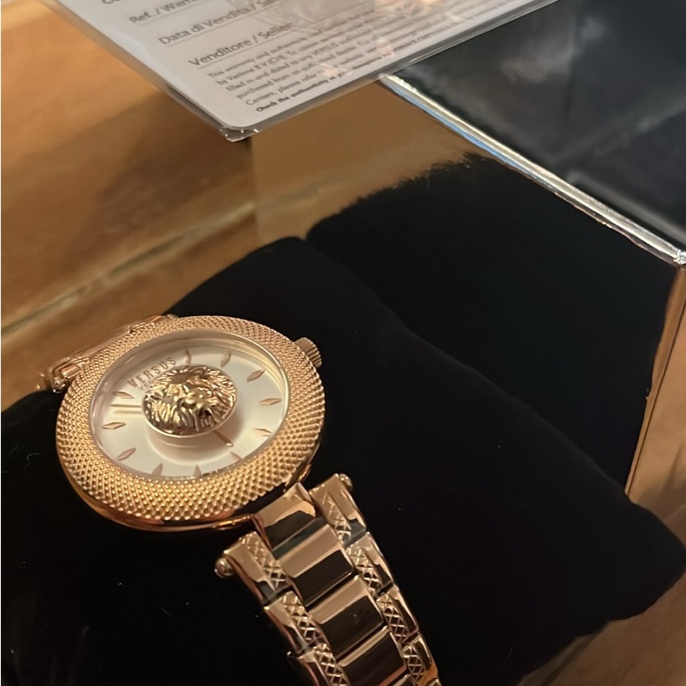 Versus Versace Gold and Black Women's Watch